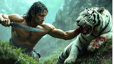 "Epic Jungle Survival Battle: Tarzan vs White Tiger | Intense Adventure & Wild Fight for Survival"