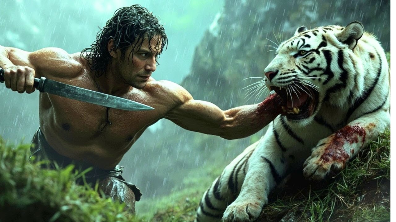 "Epic Jungle Survival Battle: Tarzan vs White Tiger | Intense Adventure & Wild Fight for Survival"
