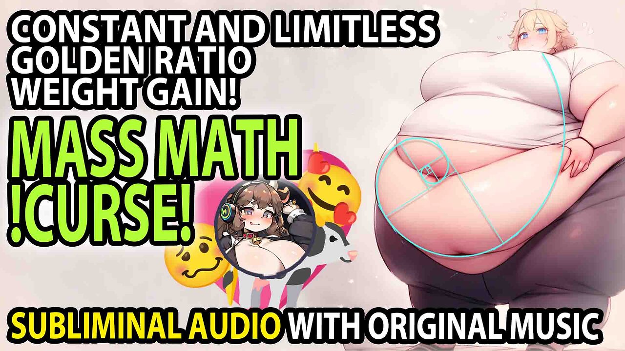 📐🐷 MASS MATH !CURSE! 🐷📐 Permanent and Limitless Fibonacci Fattening & Weight Gain Subliminal 🎶💖🐄