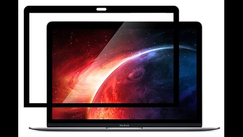Easy Installation Macbook Screen Protector With Black Frame, Non-trace Adhesive, High Definition