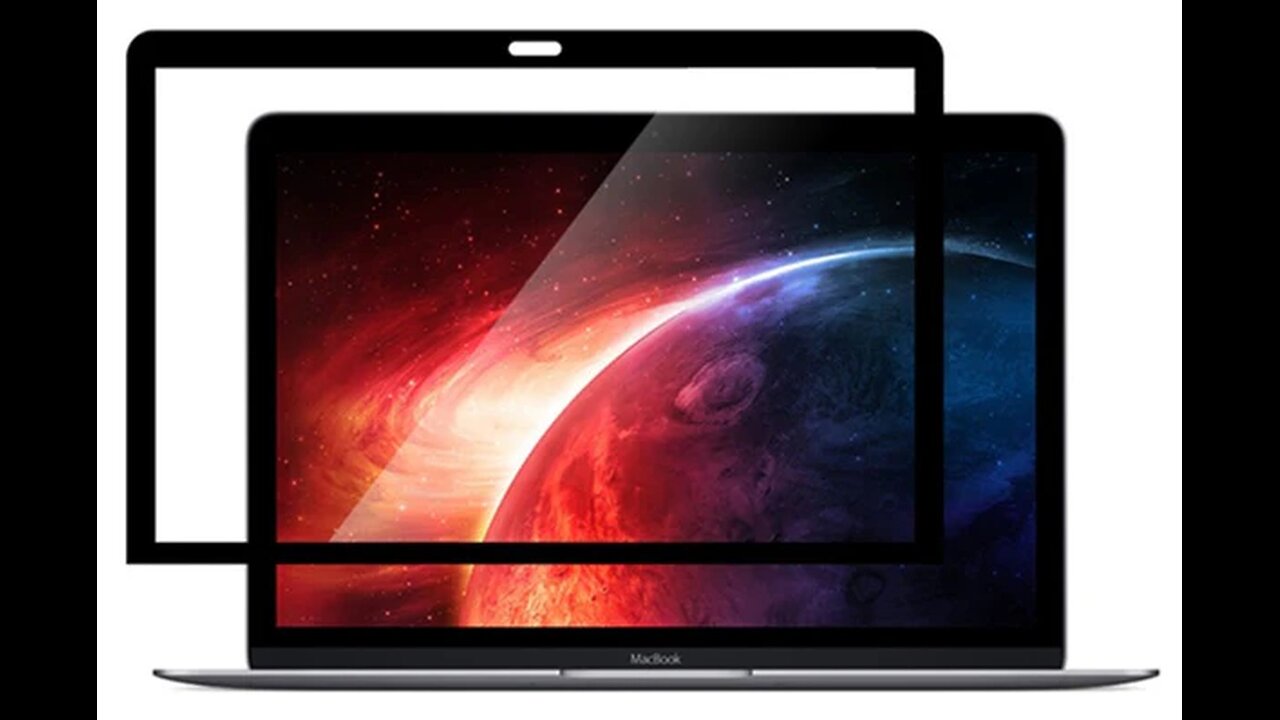 Easy Installation Macbook Screen Protector With Black Frame, Non-trace Adhesive, High Definition