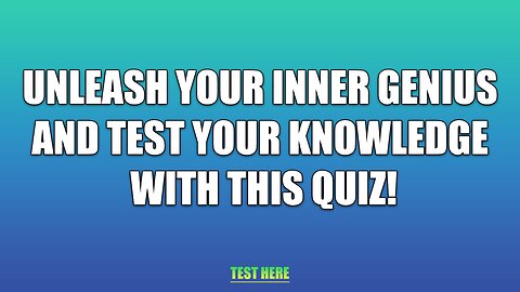 Do you have an inner genius?