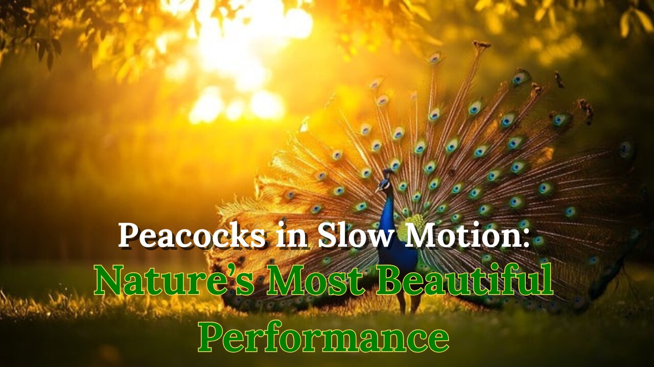 Peacocks in Slow Motion: Nature’s Most Beautiful Performance