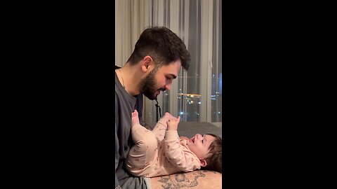 Baby and Dad Cute Conversation ❤️