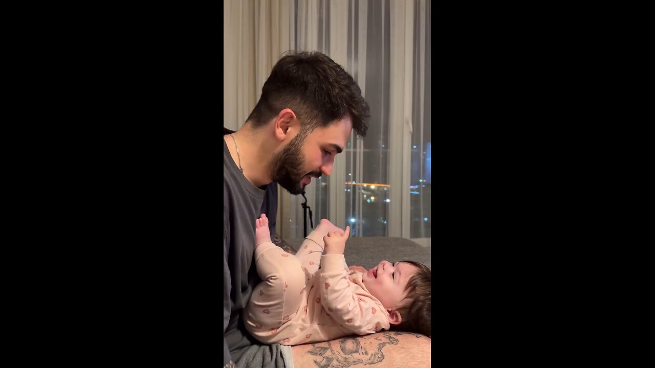 Baby and Dad Cute Conversation ❤️