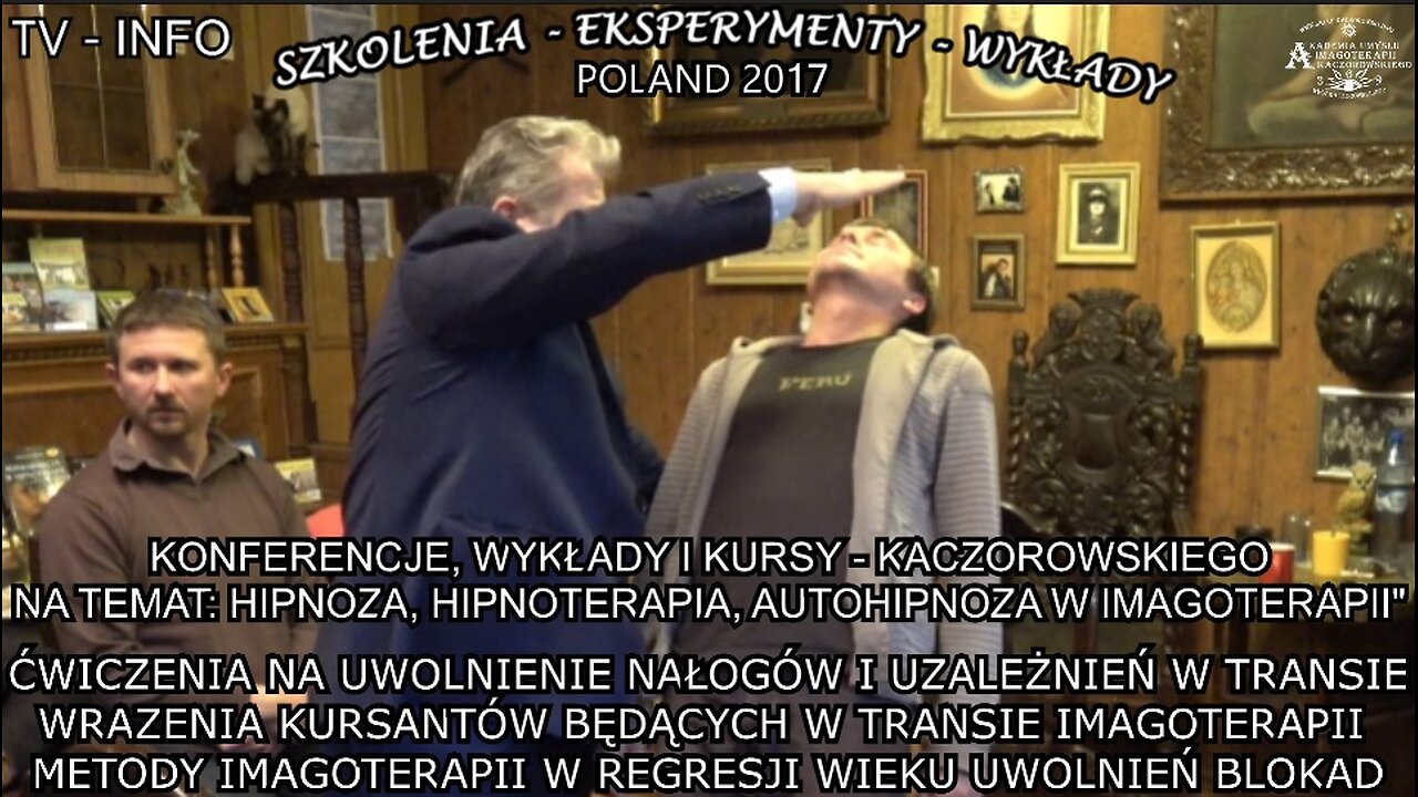 ĆWICZENIA NA UWOLNIENIE NAŁOGÓW I UZALEZNIEN W TRANSIE. WRAŻENIA KURSANTÓW BEDĄCYCH W TRANSIE IMAGOTERAPII.