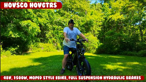 HOVSCO HovGtrs 1500W max 48V 15aH Moped-style EBike Assembly settings performance tests