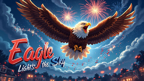 Eagle Lights the Sky 🦅🎆 | 4th of July Anthem for Kids