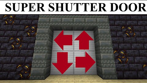 Easy 4x4 Super Shutter Door For Minecraft Bedrock