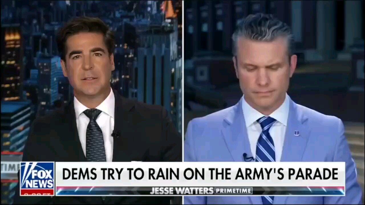 US secretary of defense Pete Hegseth On Fox News