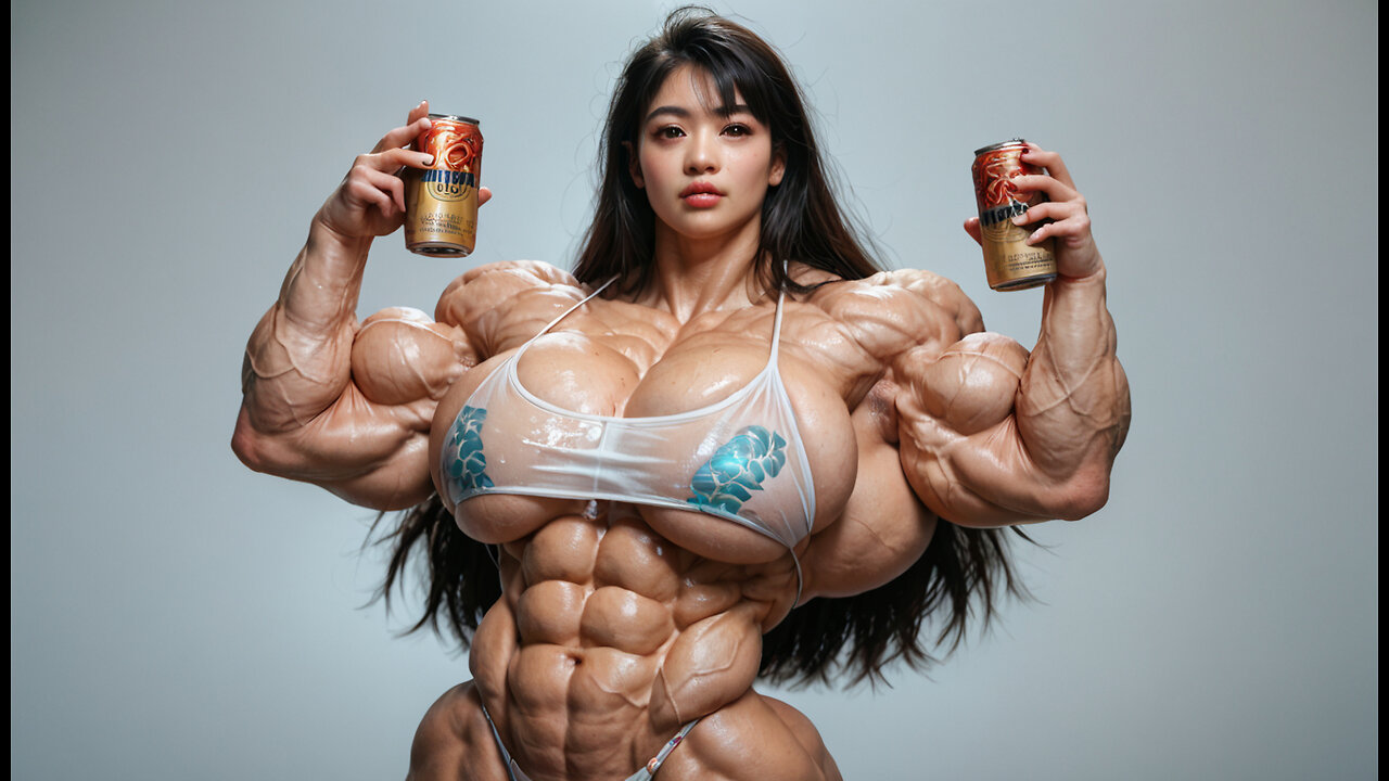 🧱 SheHulk Series - 💪 Huge massive Amazon with big boobs and huge 💪 muscles flexing 😘