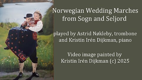 Norwegian Wedding Marches from Sogn and Seljord for trombone and piano.