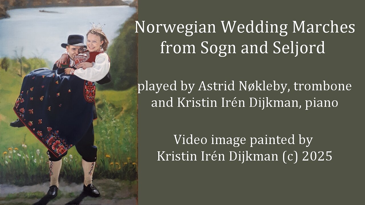 Norwegian Wedding Marches from Sogn and Seljord for trombone and piano.