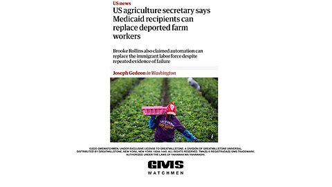 Deported farmworkers to be replaced by Medicaid recipients and resemblance of Ancient Rome
