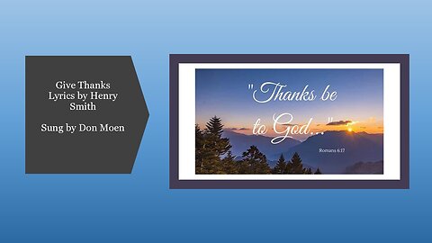 Give Thanks with a Grateful Heart