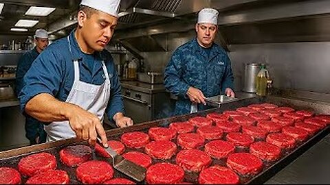 How The World's Largest Aircraft Carrier Makes 18,000 Meals Every Day