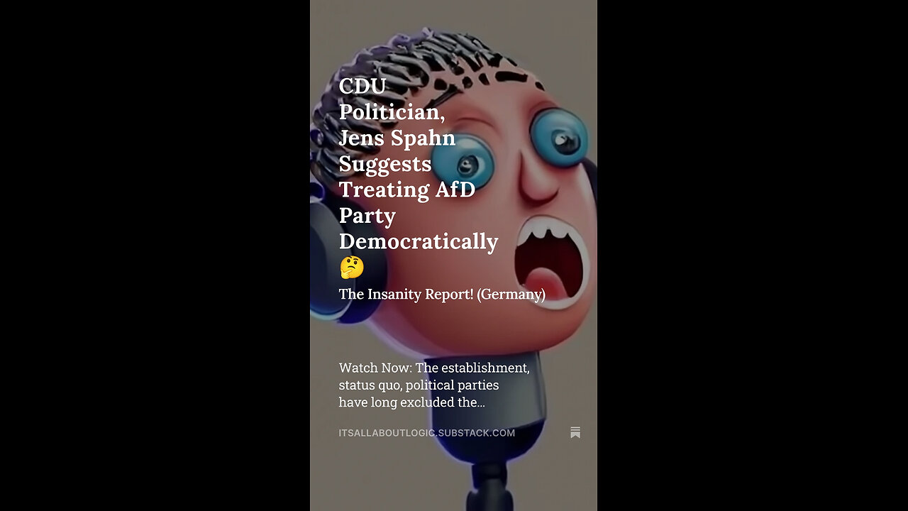 CDU Politician, Jens Spahn Suggests Treating AfD Party Democratically 🤔