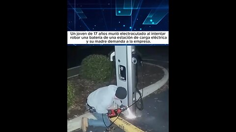 Teen dies trying to steal a battery from an electric charging station