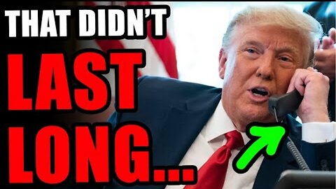 They backed off an hour after Trump called 😂