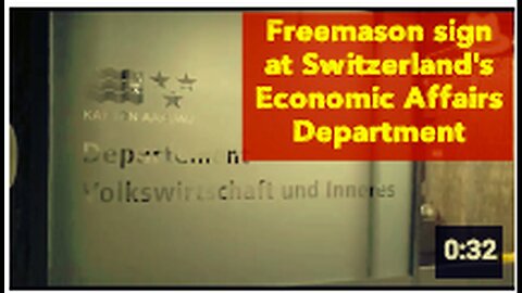 "Swiss Economic Affairs Department Displays Freemason Sign"