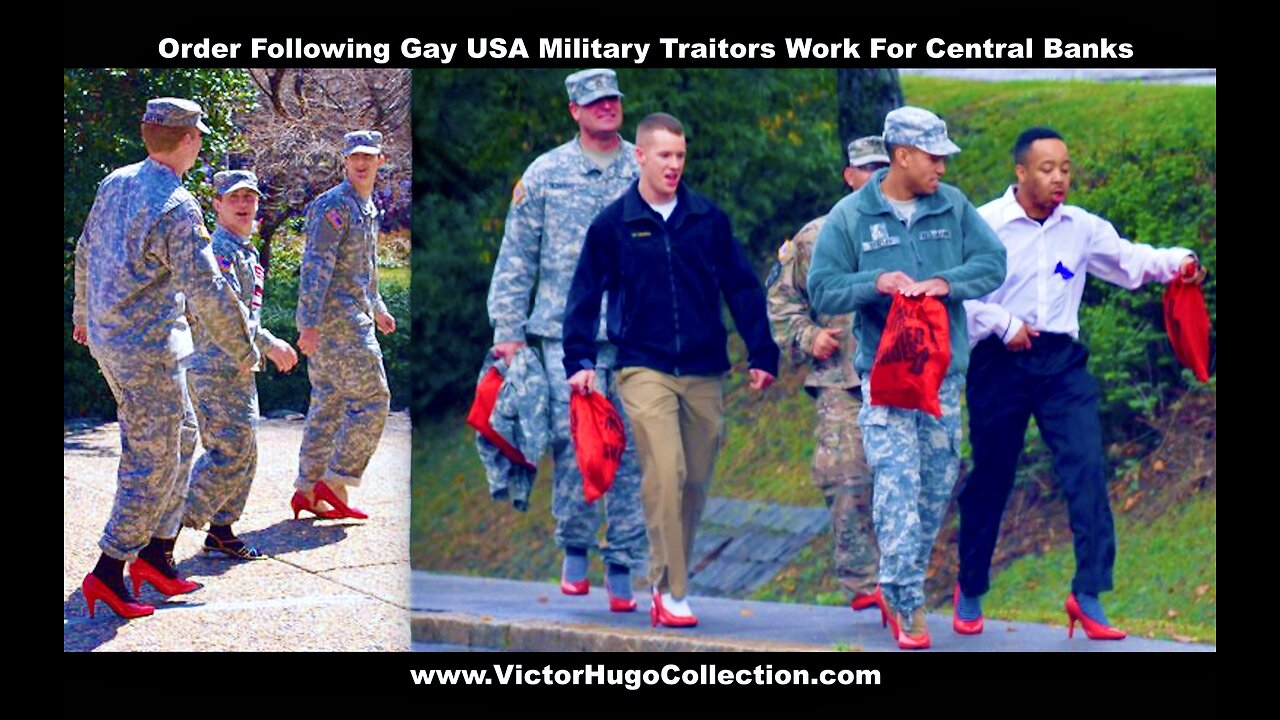 Psychopathic Order Following Police Gay USA Military Cherry Marine Traitors Work For Central Bankers