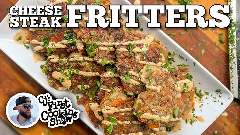 Cheesesteak Fritters on the Blackstone Griddle
