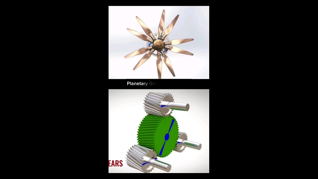 Coaxial propeller with planetary gear