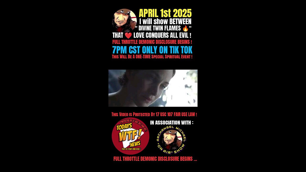 Archangel Michael will be LIVE on TIK TOK April 1st 2O25 7pm CST TEXAS TIME