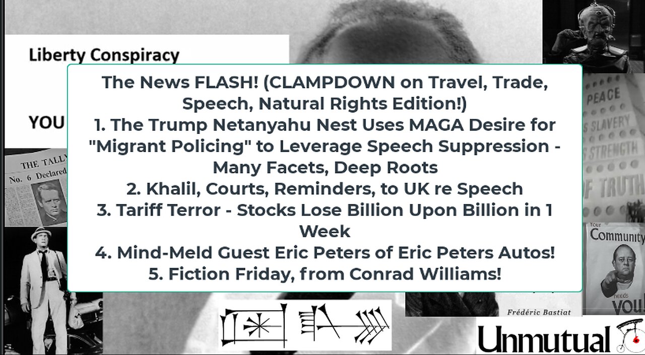 Liberty Conspiracy LIVE 4-11-25 Migration-Speech-Trade Controls, War News, Eric Peters!