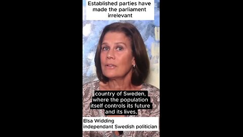 Elsa Widding - Established parties have made the parliament irrelevant
