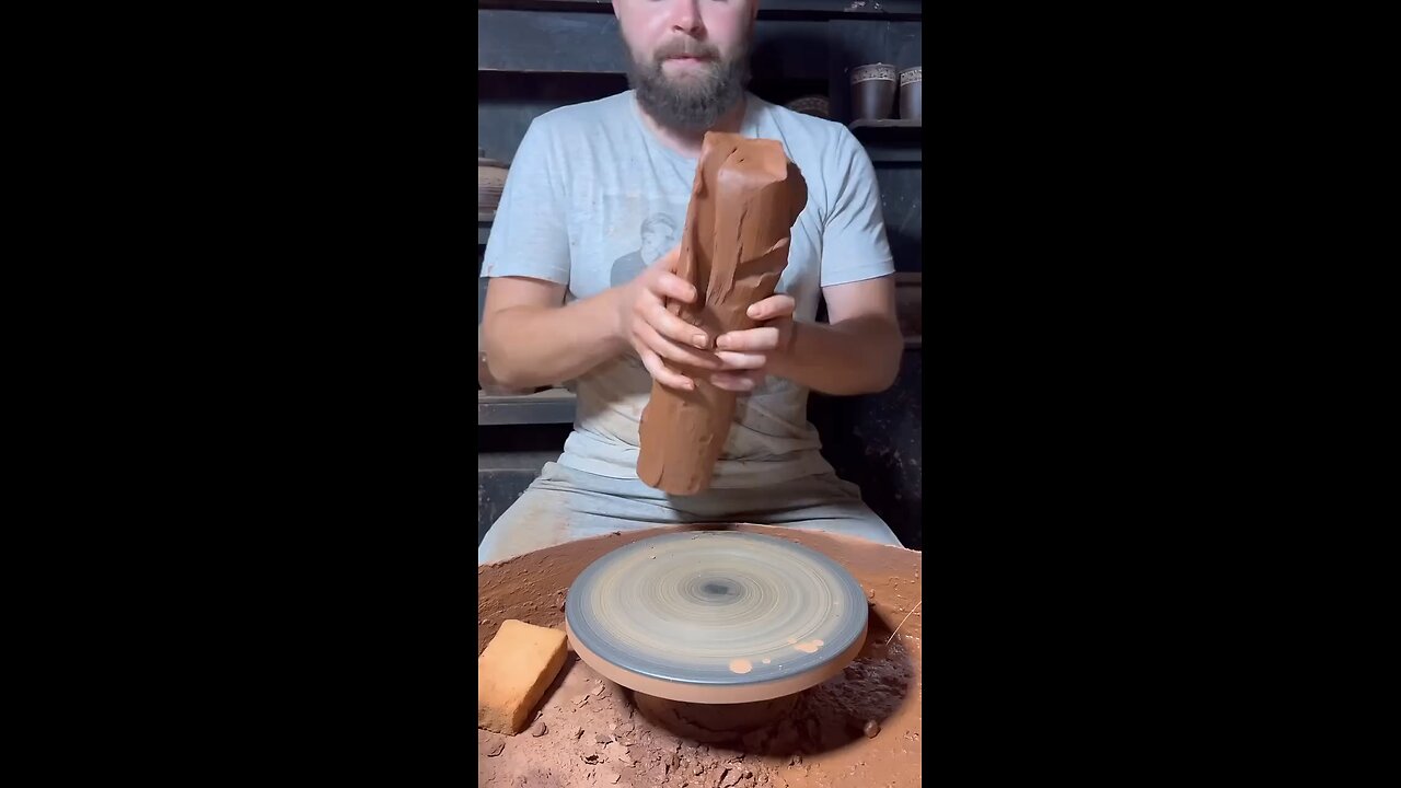Traditional folk craftsmanship - handmade pottery jars