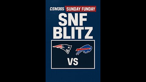 Clutch Sunday Funday Bills @ Patriots Live Reaction
