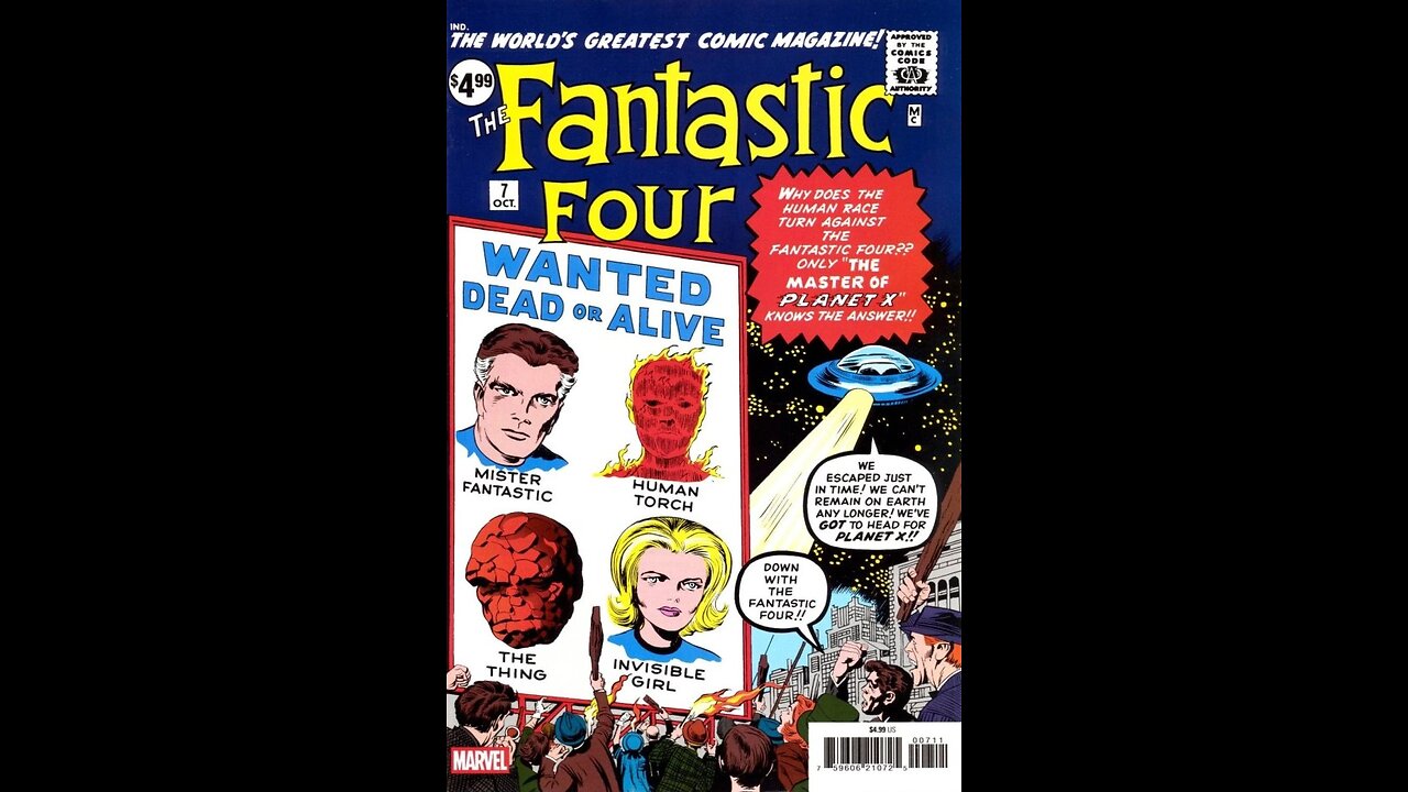 Fantastic Four #7 1962 Facsimile Comic Book Review