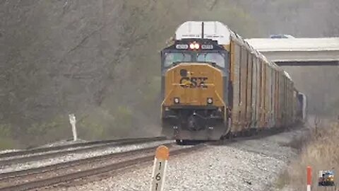 CSX Trains from Westfield Rd. Creston, Ohio April 12, 2025 Part 1