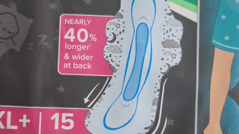 promoting a sanitary napkin product