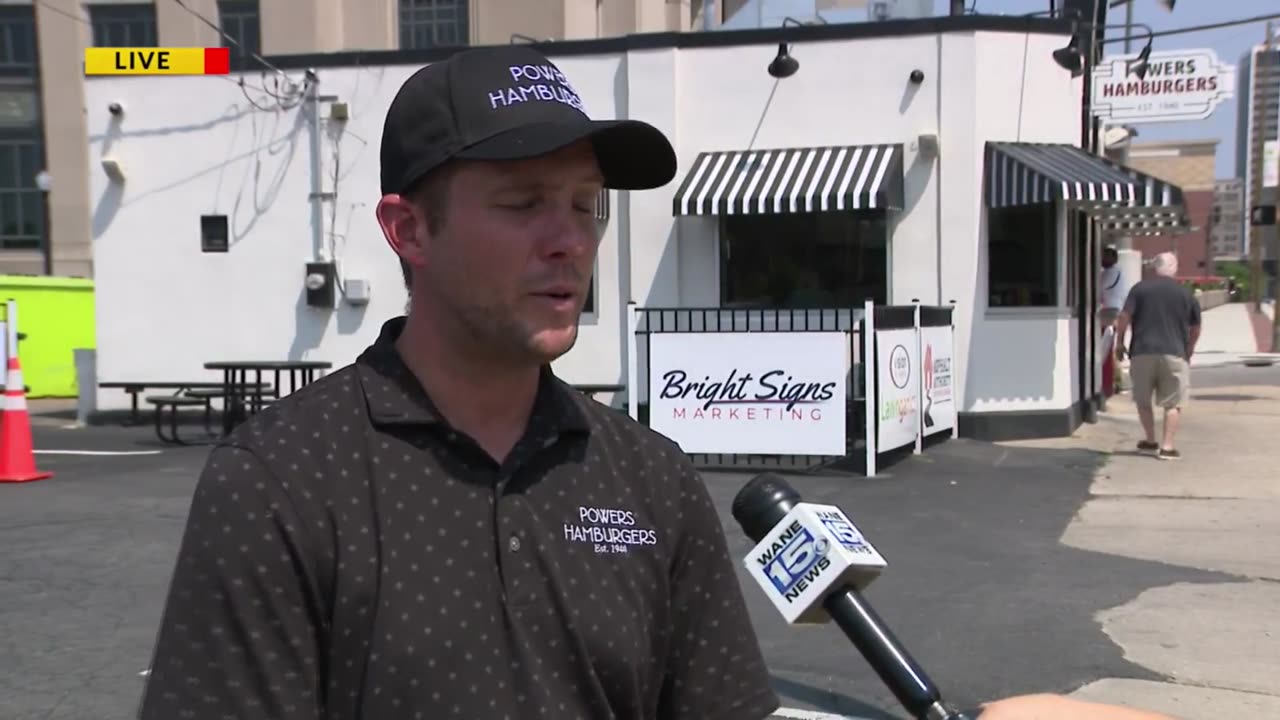 July 14, 2025 - Fort Wayne's Powers Hamburgers Hosts Car Show