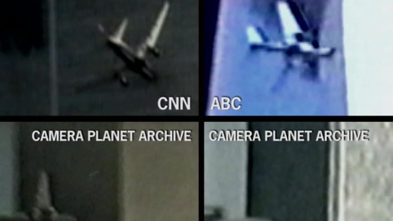 911 second plane comparison from 4 news networks