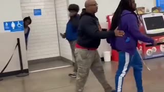 A White man in Walmart refused to be culturally enriched.