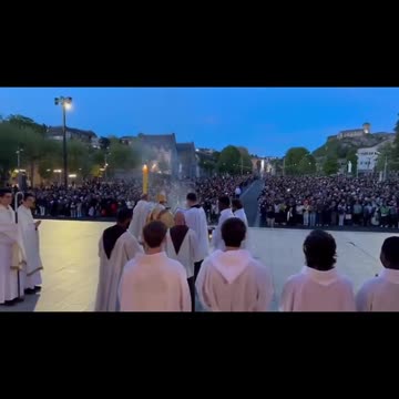 Thousands of Christians celebrate Easter in the south of France.
