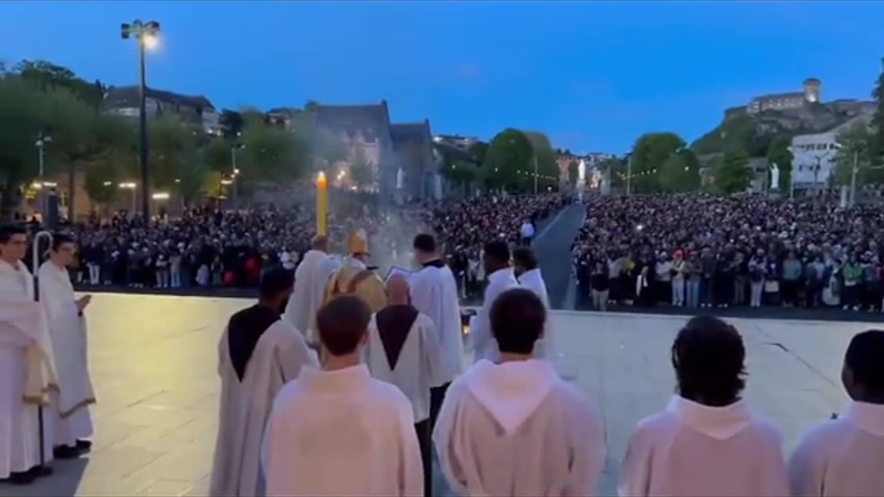Thousands of Christians celebrate Easter in the south of France.