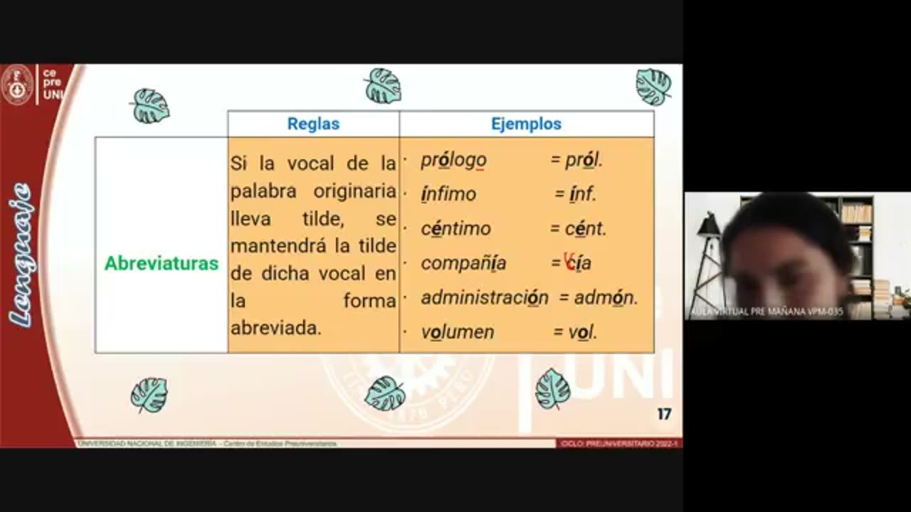CEPRE UNI 2022 - 1 | Semana 04 | Lenguaje