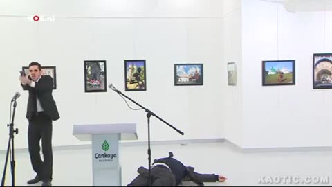 TURKISH HITMAN KILLS RUSSIAN AMBASSADOR (RAW FOOTAGE)