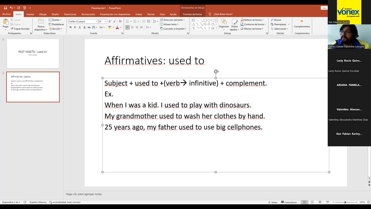 VONEX SEMESTRAL 2024 | Semana 11 | Inglés