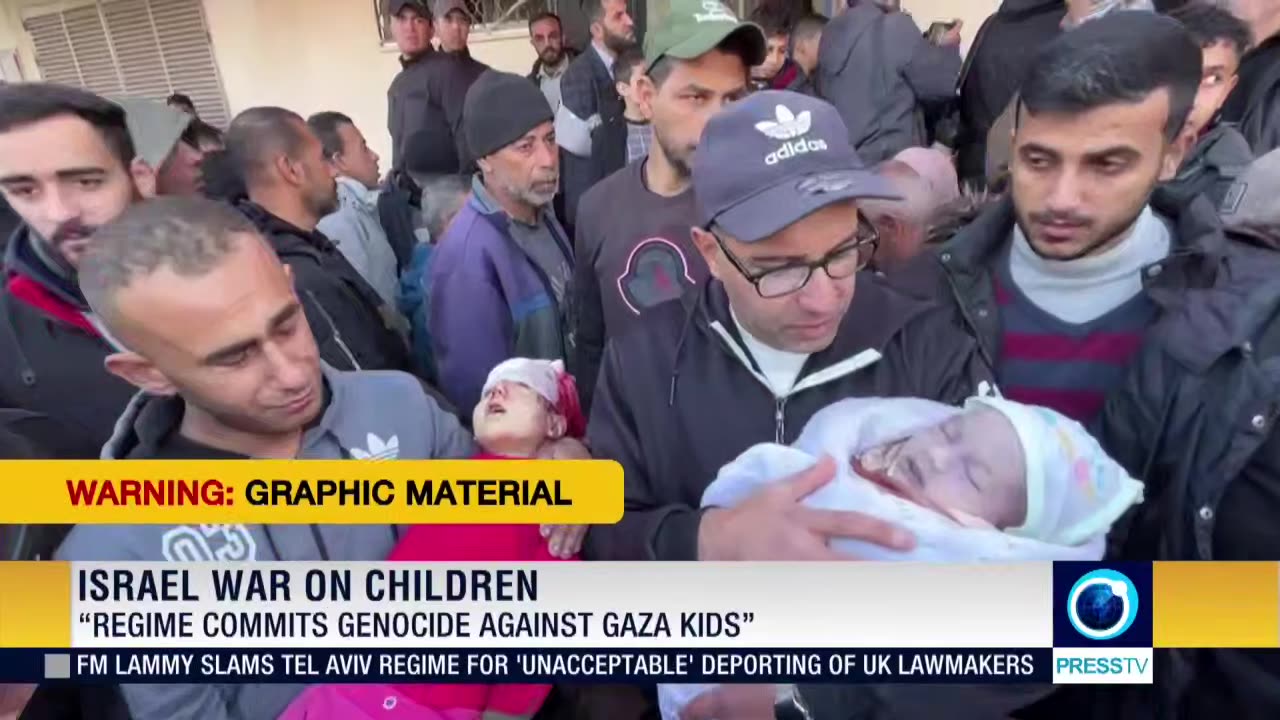 Israeli forces have committed “a shocking crime of genocide” against children