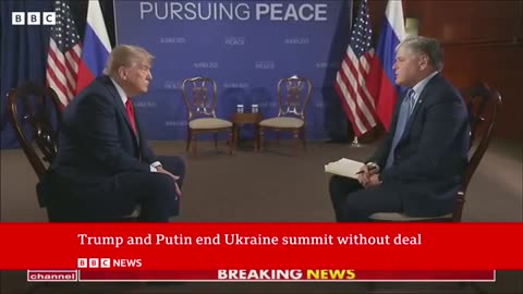 Donald Trump and Vladimir Putin end Ukraine summit without ceasefire deal BBC News