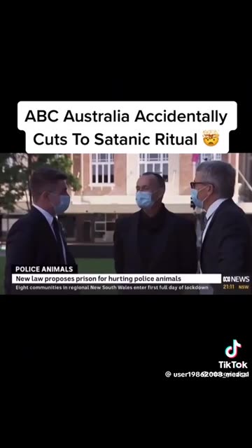 ABC Australia cutting to a Satanic ritual live on air