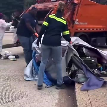 Homeless Encampments are beginning to be removed in Washington, DC.