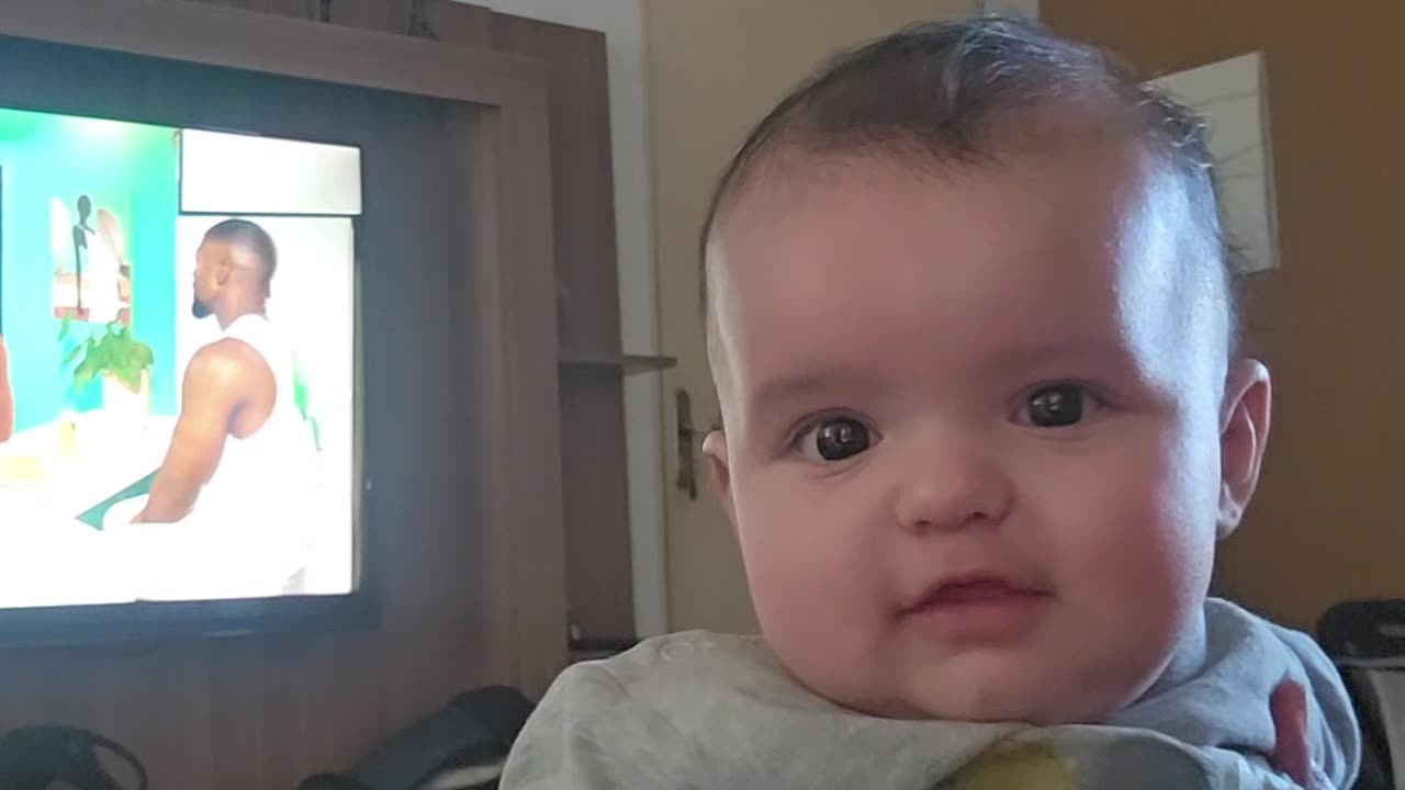 Baby Giggles At Mom's Funny Noises