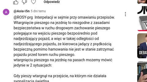 Wtargnięcie pieszego na jezdnię