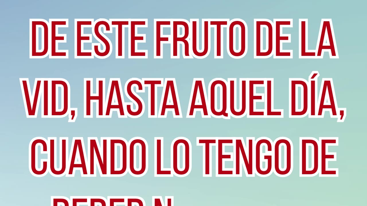 "La Promesa del Reino Venidero" Matthew 26:29 #shorts #youtube #ytshorts #jesus #views #shortvideo